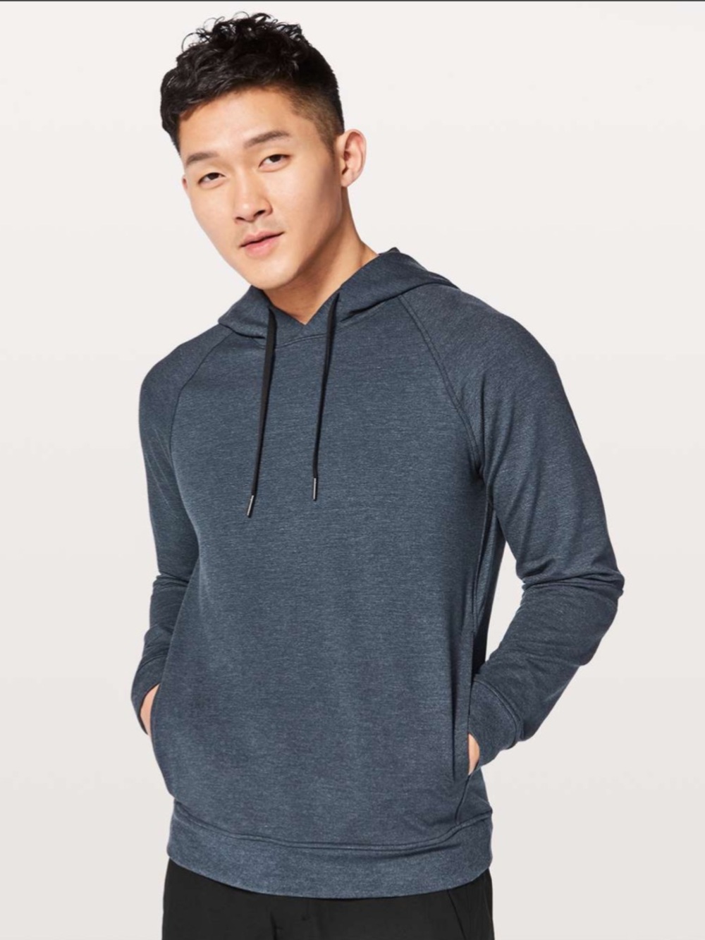 lululemon athletica Heathered Navy Hooded Pullover